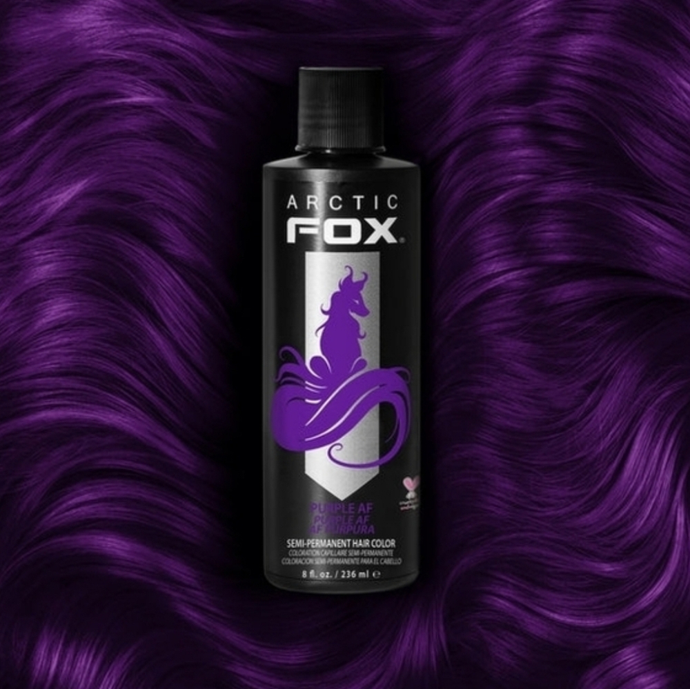 NEW Arctic Fox Purple AF Semi Permanent Hair Color Dye Vegan Cruelty Free 8 Oz